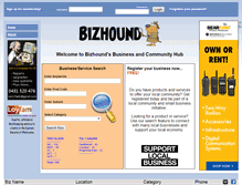 Tablet Screenshot of bizhound.com.au